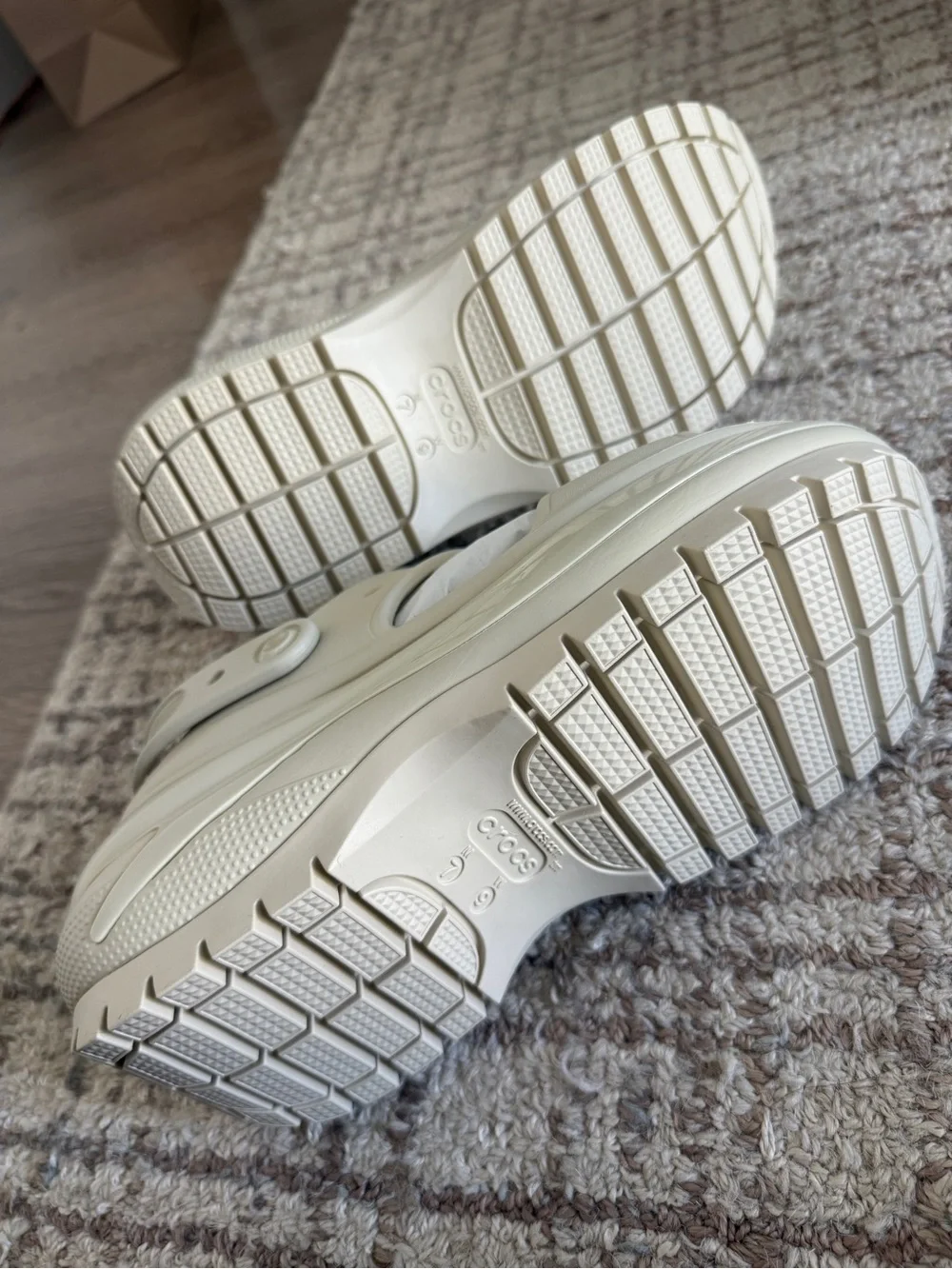 CROCS Platform Sandal in Off-White/Cream